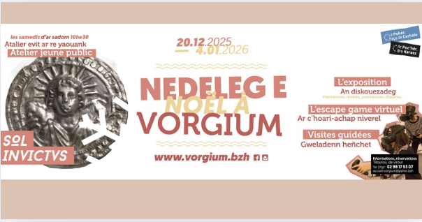 Vacances de noël à Vorgium – Aventures archéologiques et ateliers créatifs à Carhaix !