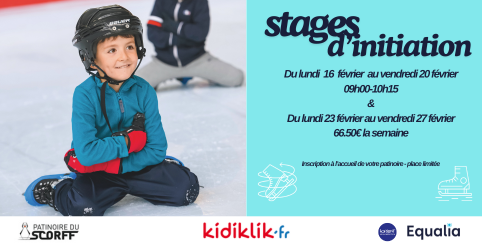 Stage d'initiation au patinage à partir de 5 ans à la Patinoire du Scorff