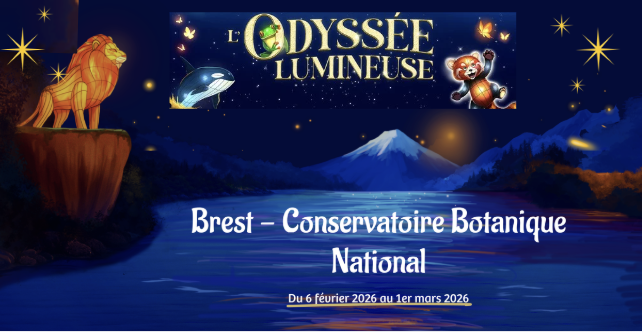 L’Odyssée Lumineuse : une balade féerique en famille au Conservatoire botanique national de Brest