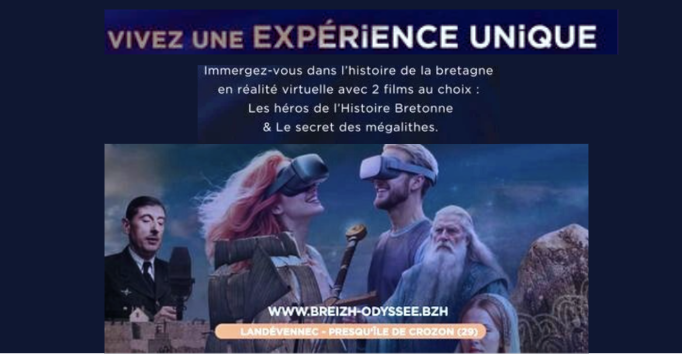 Plongez dans l'histoire de la Bretagne et des mégalithes en Réalité Virtuelle à Breizh Odyssée, Landévennec