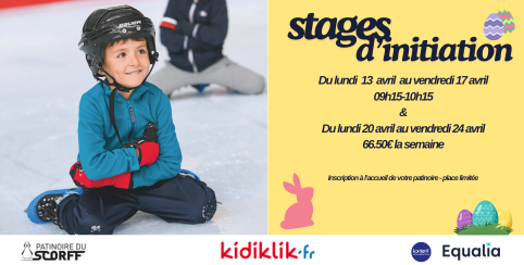 Stage d'initiation au patinage à partir de 5 ans à la Patinoire du Scorff