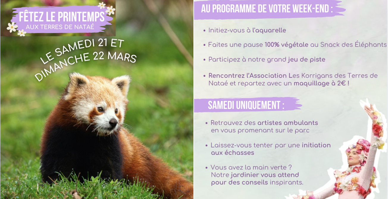 Venez fêter le printemps aux Terres de Nataé !