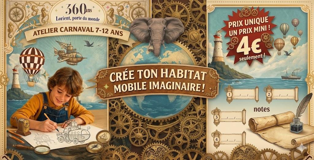 À Lorient : l’atelier créatif à ne pas louper pour le carnaval !