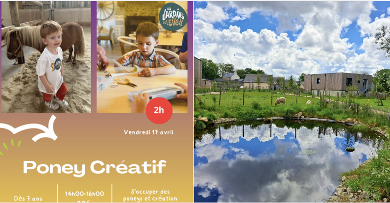 Atelier "Poney créatif " pour enfants dès 7 ans aux Jardins de l'Éveil à Saint-Thonan