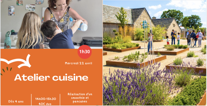 Atelier cuisine parent-enfant vacances de printemps - Les Jardins de l'Éveil à St-Thonan
