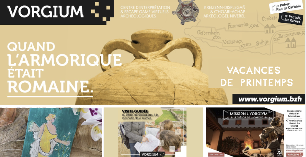 Vacances de printemps à Vorgium – Aventures archéologiques et ateliers créatifs à Carhaix !