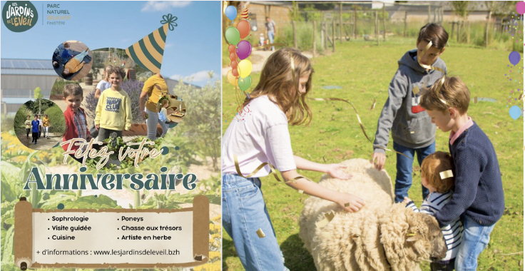 Un anniversaire nature auxJardins de l'Éveil à Saint-Thonan - près de Brest