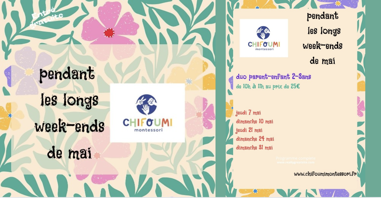 Ateliers Parent-Enfant à Vannes : Éveil Montessori avec Chifoumi