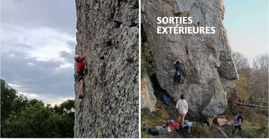 Sorties escalade en milieu naturel pour jeunes de 11 à 19 ans à Climb Up Brest