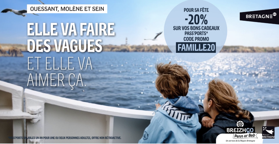 Fête des Mères : Offrez-lui un voyage pour explorer les Îles avec BreizhGo Penn ar Bed !