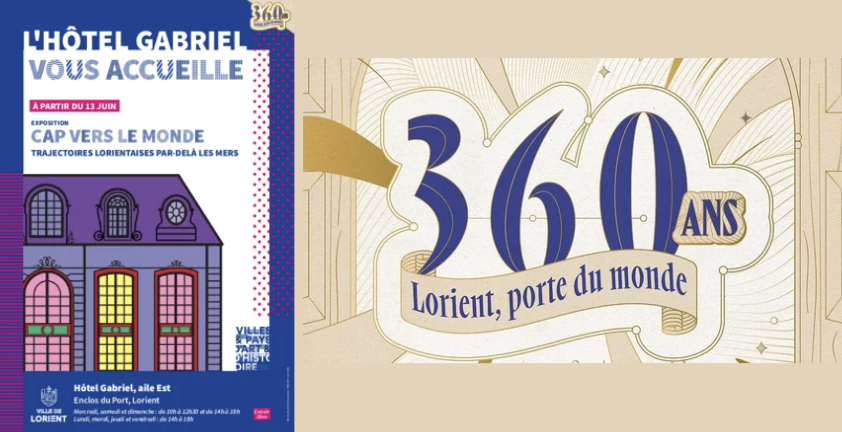 "Cap vers le monde, trajectoires lorientaises par-delà les mers" - exposition temporaire à l'Hôtel Gabriel à Lorient