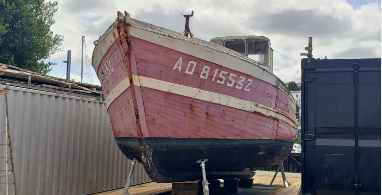 Visite du chantier de L'estran au Port-Musée de Douarnenez