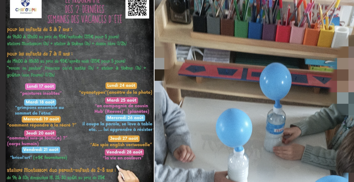 Ateliers Chifoumi Montessori à Vannes pour occuper les enfants pendant les vacances d'été