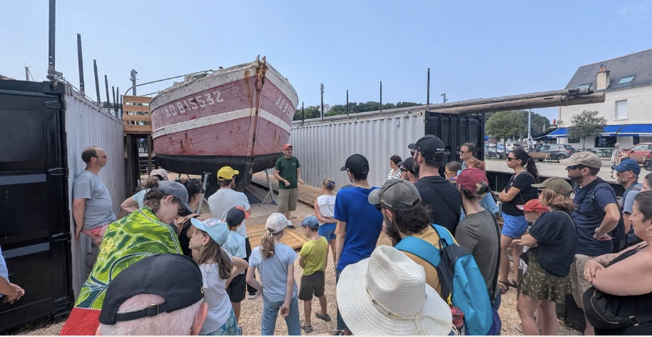 Visite du chantier de L'estran au Port-Musée de Douarnenez