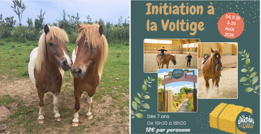 Stages d'initiation à la voltige aux Jardins de l'Éveil, à St-Thonan aux portes de Brest