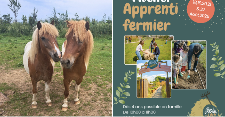 Apprenti fermier - Atelier enfants dès 4 ans aux Jardins de l'Éveil à Saint-Thonan