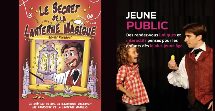 La lanterne magique spectacle de magie jeune public au palais des arts à Vannes