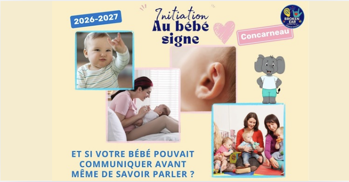Ateliers d'initiation au bébé signe avec l'association Broken Ear à Concarneau
