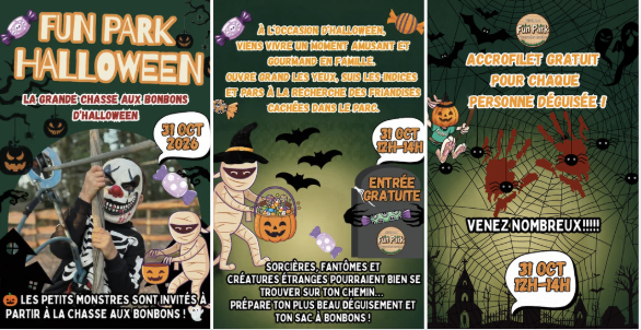 Halloween au FunPark Dirinon : chasse aux bonbons géante et accrobranche près de Brest !