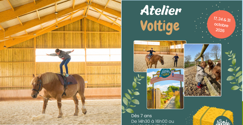 Ateliers d'initiation à la voltige aux Jardins de l'Éveil, à St-Thonan aux portes de Brest