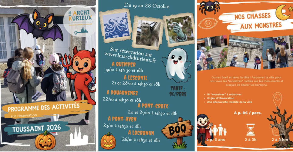 Pour Halloween, chassez les monstres cachés avec Les Archi Kurieux en Finistère !