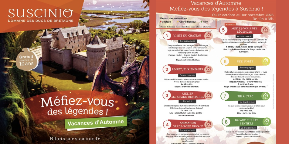 Animations de la Toussaint au Domaine de Suscinio - Sarzeau
