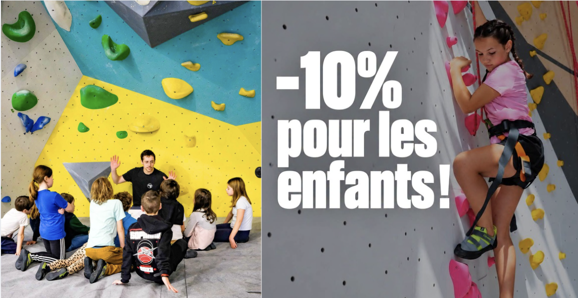 Ateliers escalade enfants & ados pour les vacances d'automne à Climb Up Brest