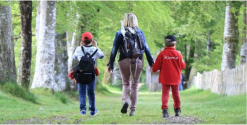 Balade sac à dos en famille "Sortir dehors " en famille à l'Abbaye du Relec