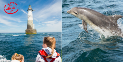 Excursion maritime en famille au phare d’Ar Men avec Archipel Excursions et la Penn Ar Bed