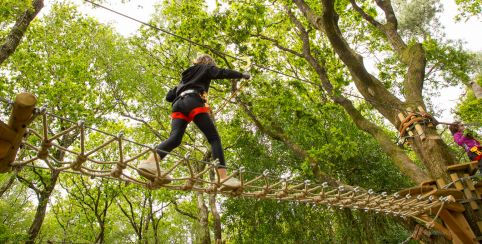 Fun Park Dirinon : parc accrobranche et tyroliennes pour ados - Pays de Brest