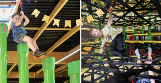 Anniversaire Sensation à La Playce Quimper : parcours extrême ou escalade dès 5 ans